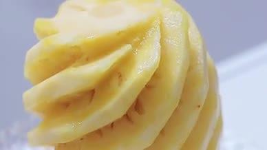 美味菠萝细节近景视频视频的预览图